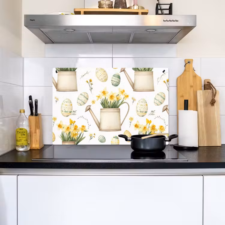 Gieter - Bloemen - Eieren Inductie beschemer met haakjes klein -sfeer2