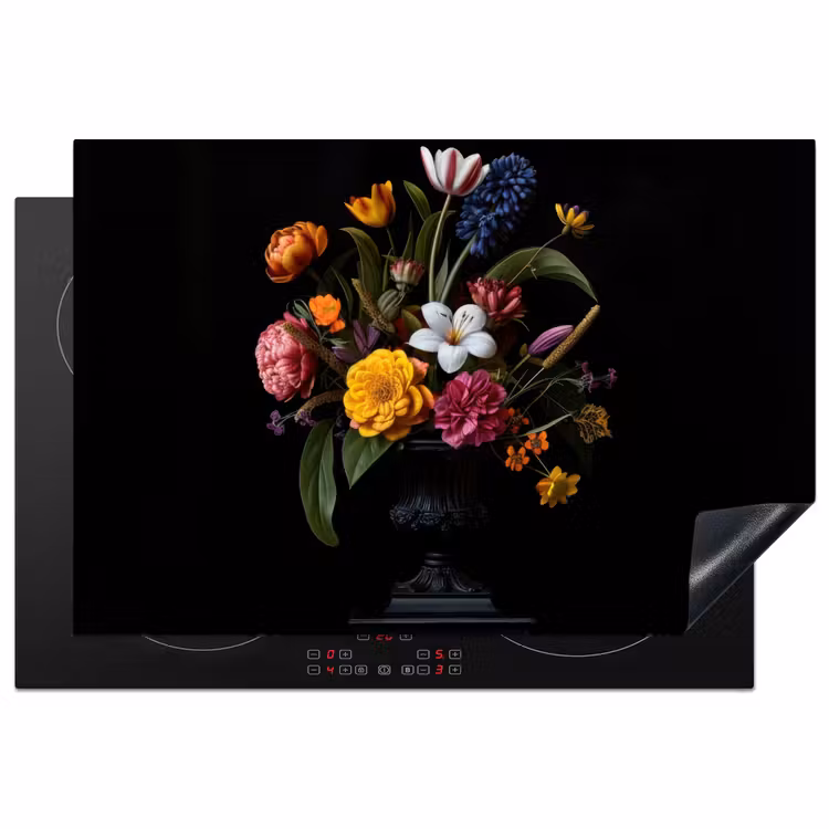Lente - Bloemen - Klassiek - Vaas Inductie beschermer vinyl 3mm klein -3d