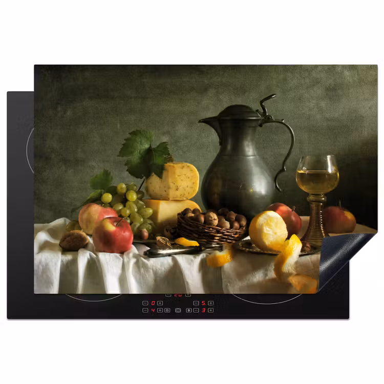 Stilleven met Kaas en Fruit Inductie beschermer vinyl 3mm klein -3d