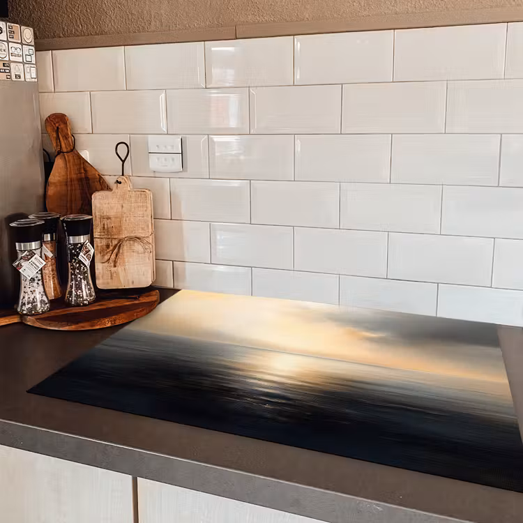 Zon - Horizon - Zee Inductie beschermer vinyl 3mm klein -sfeer3