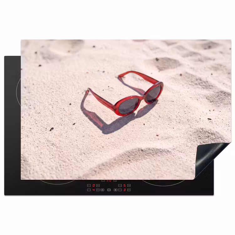 Zonnebril - Strand - Vakantie - Rood Inductie beschermer vinyl 3mm klein -3d