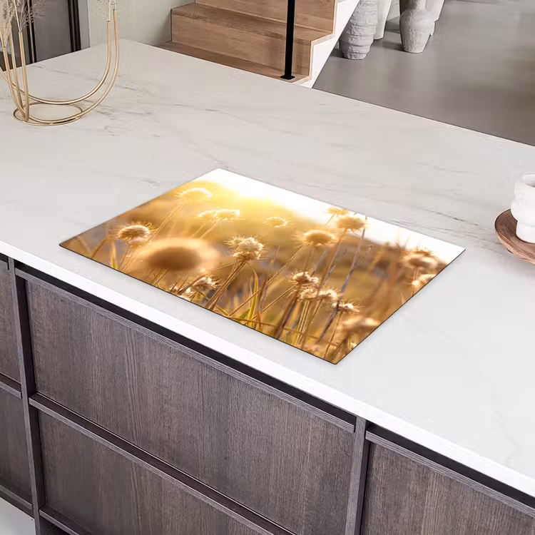 Zonovergoten Veldbloemen Inductie beschermer vinyl 3mm klein -sfeer8