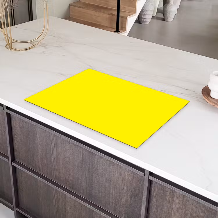Sunshine - Glow - Geel Inductie beschermer vinyl 3mm klein 276 -sfeer8