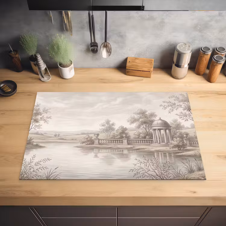 Terras - Water - Natuur - Landschap Inductie beschermer vinyl 3mm klein -sfeer5