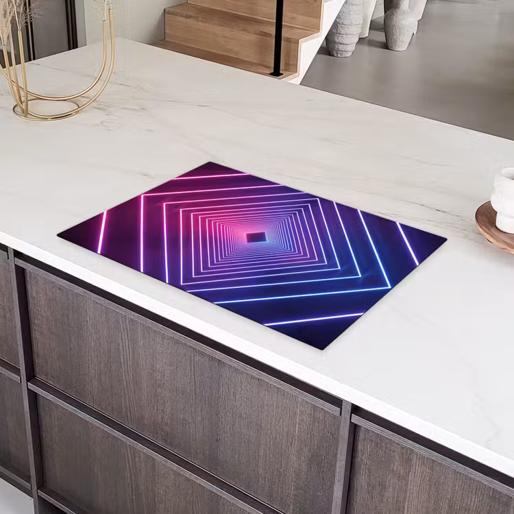 Driedimensionaal - Tunnel - Ruimte Inductie beschermer vinyl 3mm klein -sfeer8