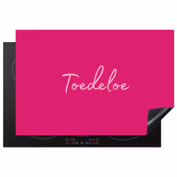 Toedeloe - Roze Inductie beschermer vinyl 3mm klein -3d