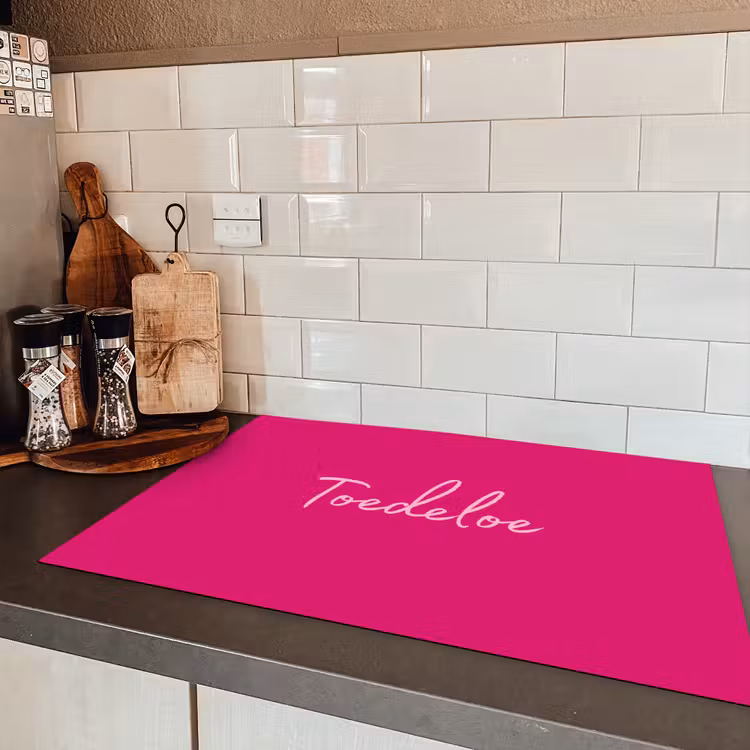 Toedeloe - Roze Inductie beschermer vinyl 3mm klein -sfeer3