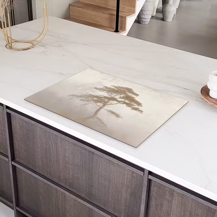 Boom - Oosterse stijl - Landschap Inductie beschermer vinyl 3mm klein -sfeer8