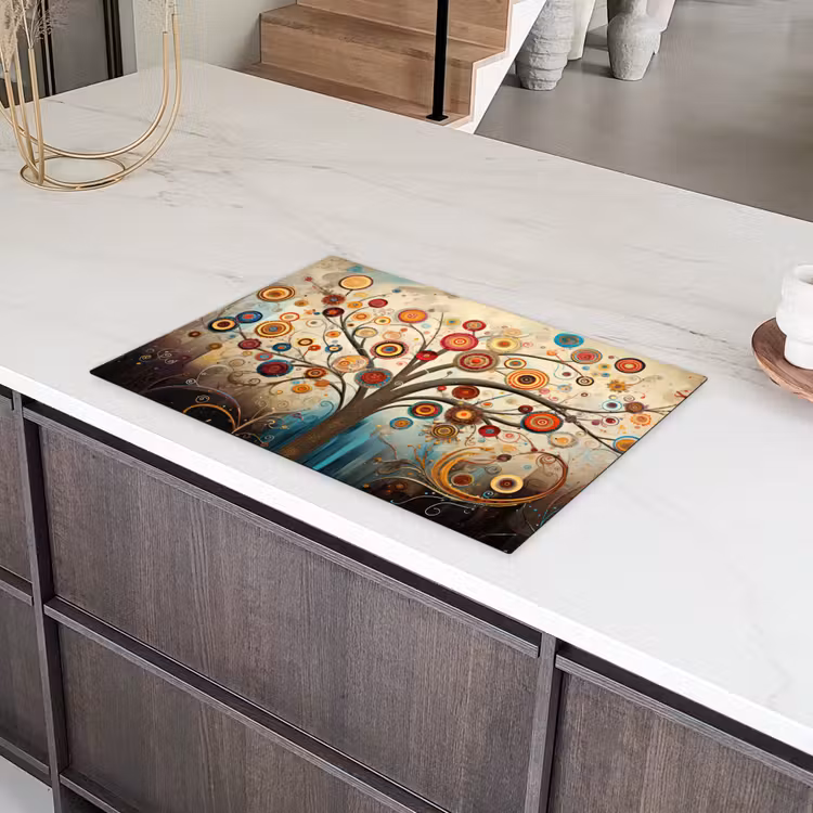 Boom - Tree of life - Kleur Inductie beschermer vinyl 3mm klein -sfeer8
