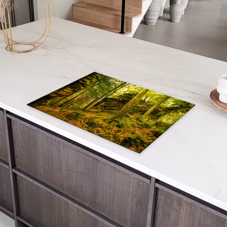 Bomen - Steen - Bos - Natuur - Planten Inductie beschermer vinyl 3mm middel -sfeer8