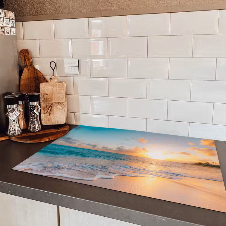 Tropische Zonsondergang Symfonie Inductie beschermer vinyl 3mm klein -sfeer3