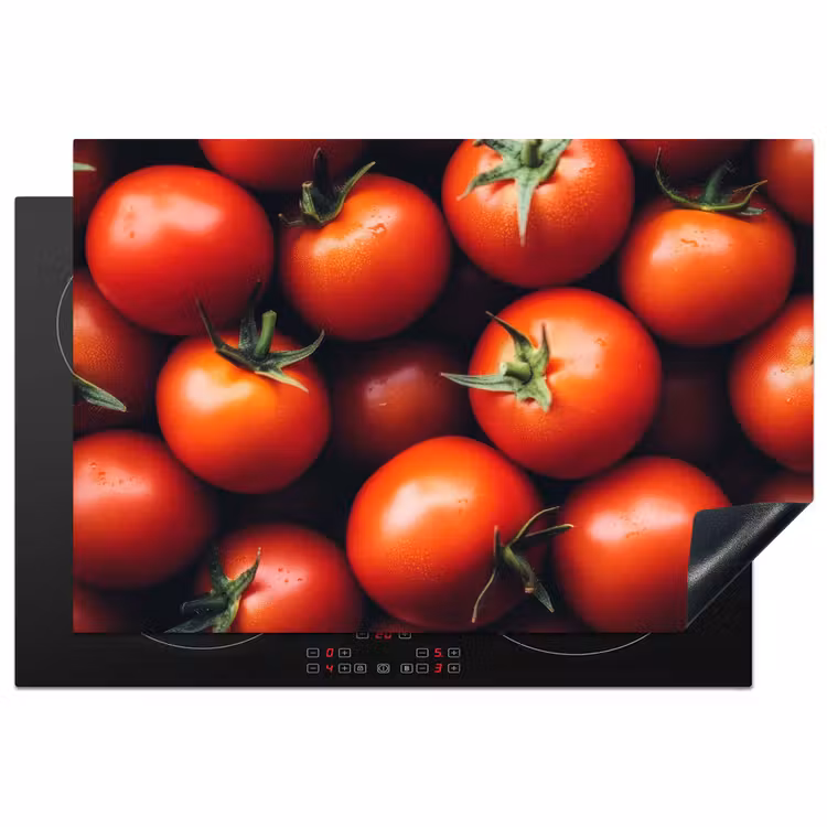 Groente - Rood - Tomaten Inductie beschermer vinyl 3mm klein -3d