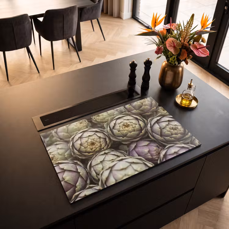 Induction Hob Cover - Vegetables - Fresh - Food - Groenten - Vers - Eten Inductie beschermer vinyl 3mm klein