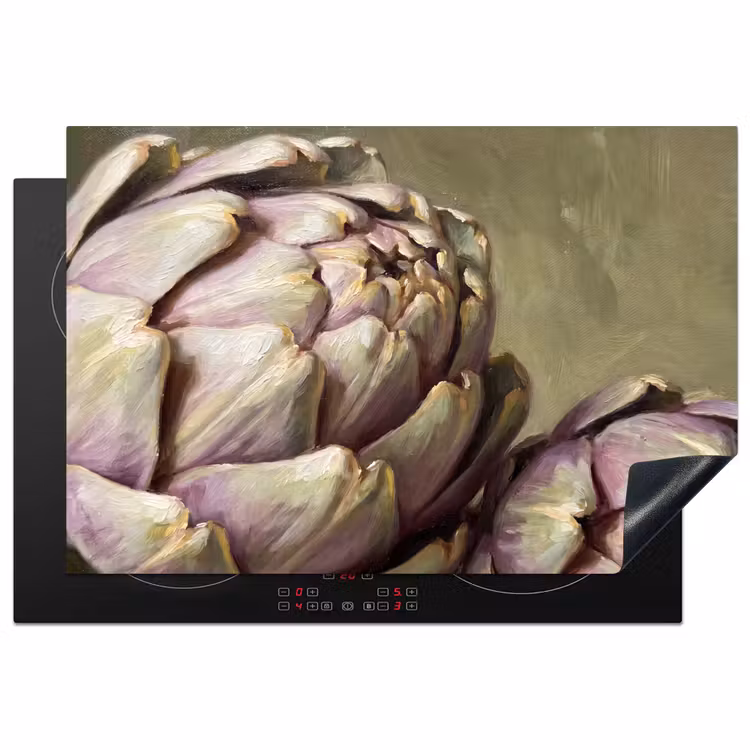 Induction Hob Cover - Vegetables - Still Life - Painting - Groente - Stilleven - Schilderij Inductie beschermer vinyl 3mm klein