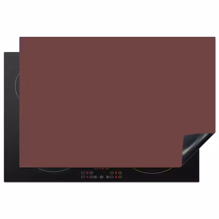 Velvet - Merlot - Rood Inductie beschermer vinyl 3mm klein 276 -3d
