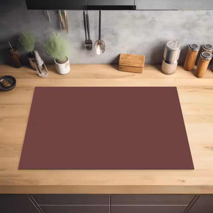 Velvet - Merlot - Rood Inductie beschermer vinyl 3mm klein 276 -sfeer5