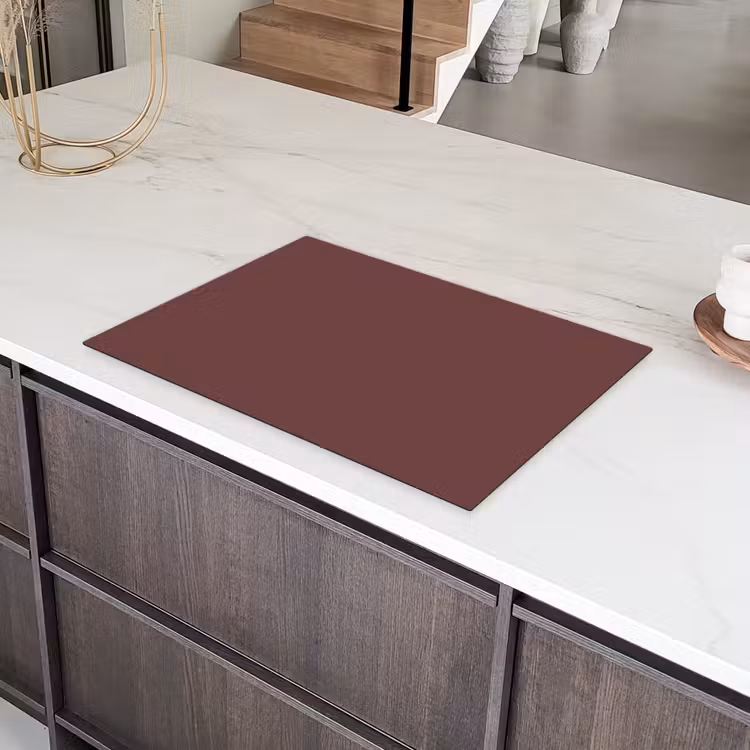 Velvet - Merlot - Rood Inductie beschermer vinyl 3mm klein 276 -sfeer8