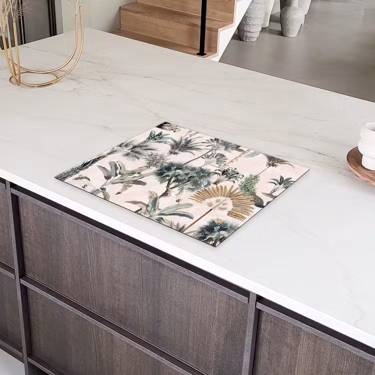 Inductie afdekplaat - Vintage - Jungle - Dieren - Natuur - Inductie beschermer Inductie beschermer vinyl 3mm groot -sfeer8