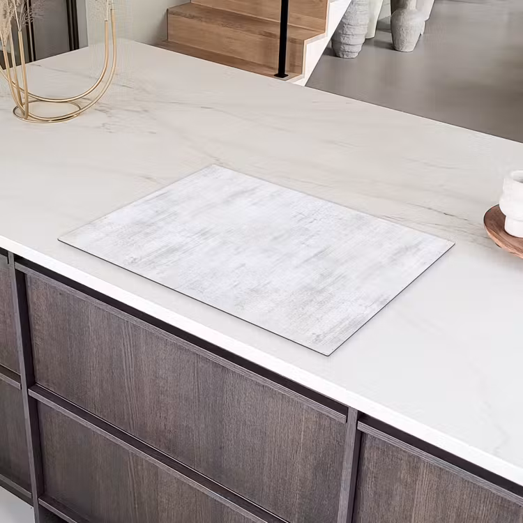 Muur -  Geverfd - Wit - Onafgewerkt Inductie beschermer vinyl 3mm klein 276 -sfeer8