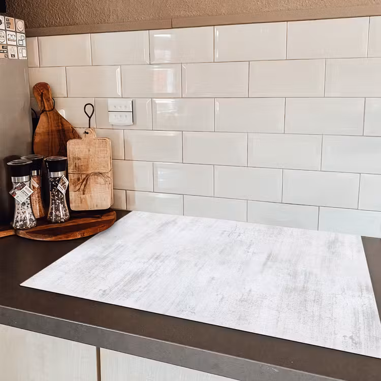 Muur -  Geverfd - Wit - Onafgewerkt Inductie beschermer vinyl 3mm klein 276 -sfeer3