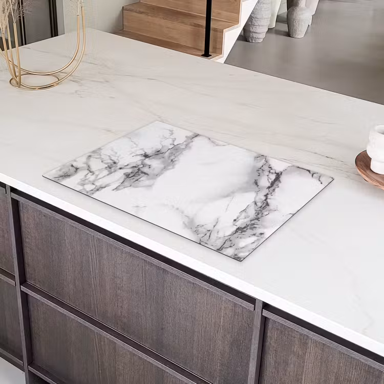 Gefluister van Marmeren Takken Inductie beschermer vinyl 3mm klein -sfeer8