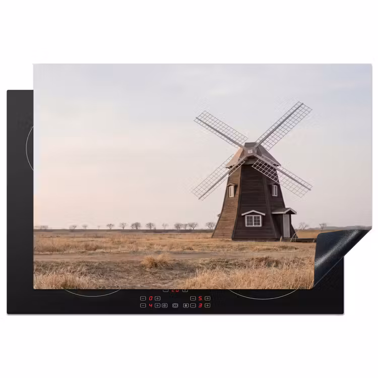 Windmolens - Landschap - Veld Inductie beschermer vinyl 3mm klein -3d