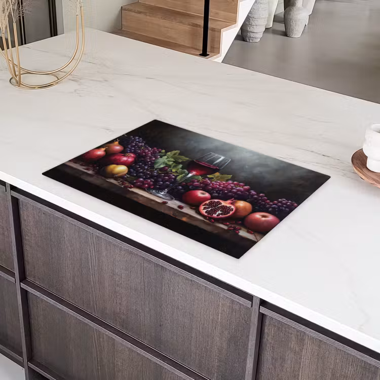Wijn - Fruit - Stilleven Inductie beschermer vinyl 3mm klein -sfeer8