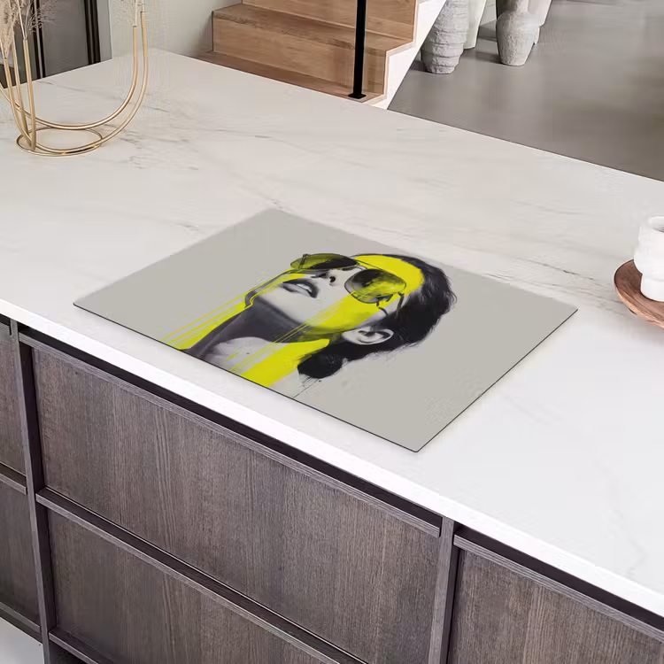 Vrouw - Bril - Verf Inductie beschermer vinyl 3mm klein -sfeer8