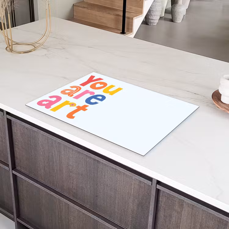 You are art - Kleurrijk - Grafisch Inductie beschermer vinyl 3mm klein -sfeer8