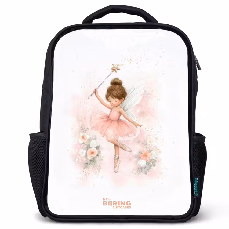 Ballerina fee in roze Rugzak - Zwart middel -3d