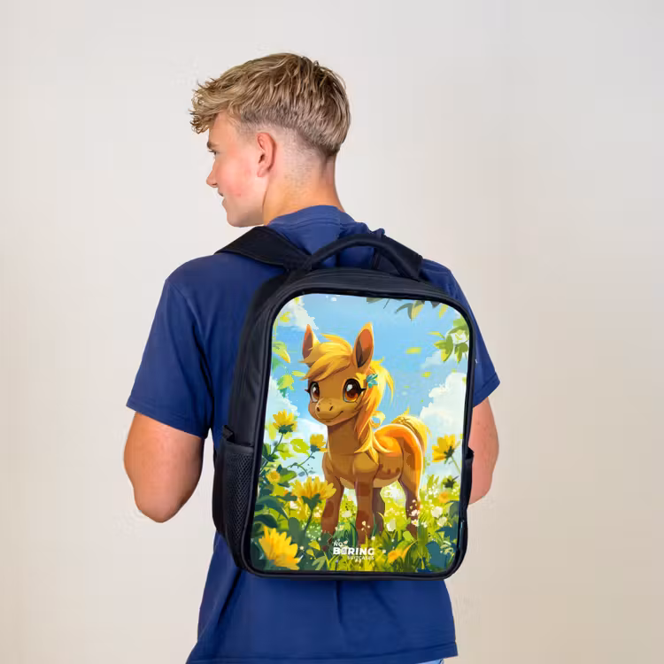 Sunny pony Rugzak - Zwart middel -sfeer8