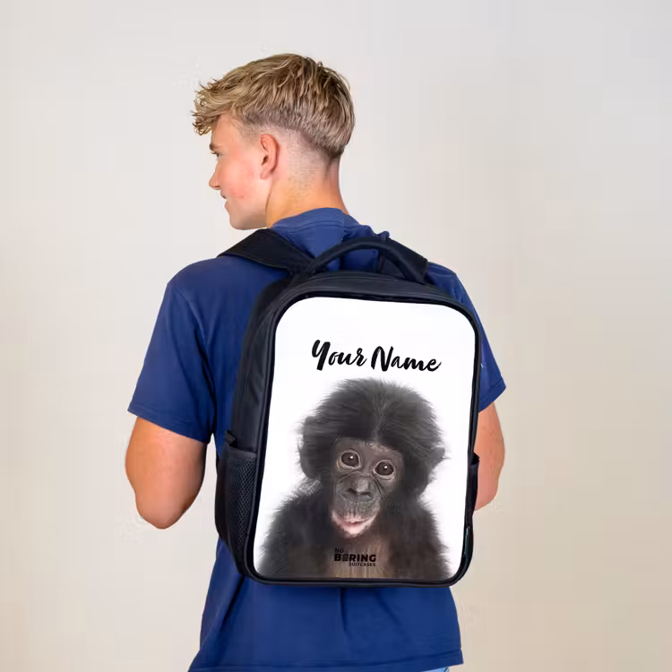 Charlie Chimp Rugzak - Zwart middel -sfeer8