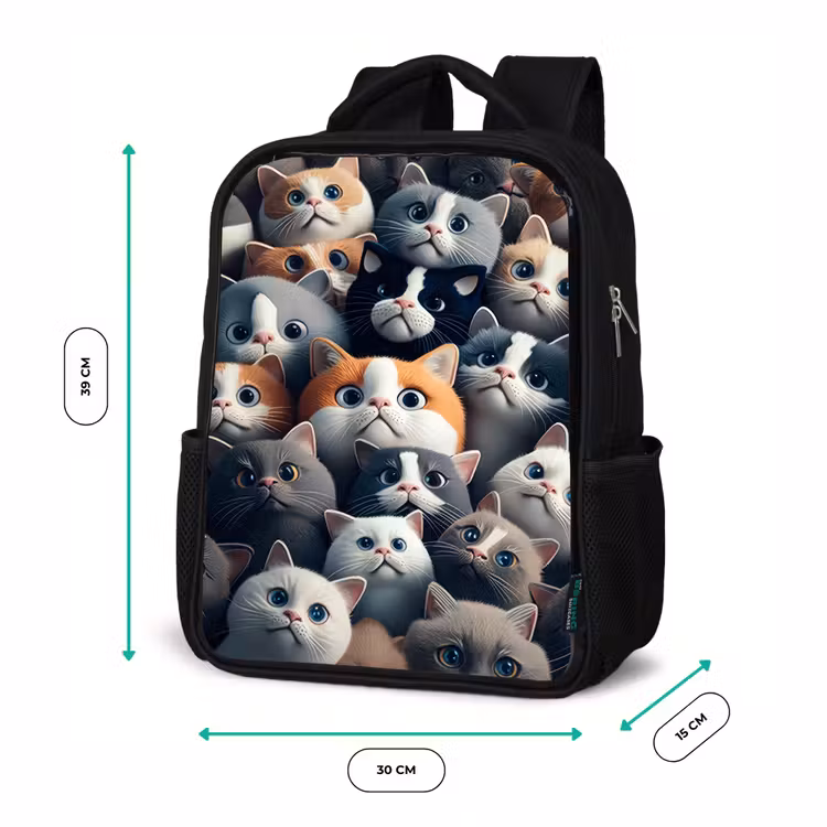 Snoezige Snuitjes Rugzak - Zwart middel -productfoto_formaten