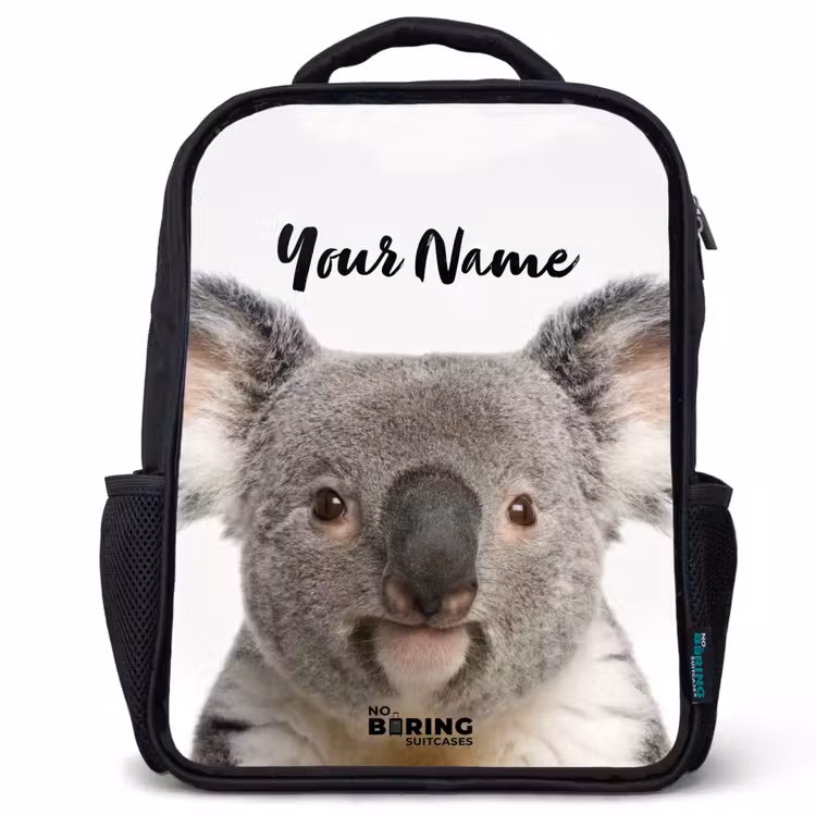 Schattige Koala Beer Rugzak - Zwart middel -3d
