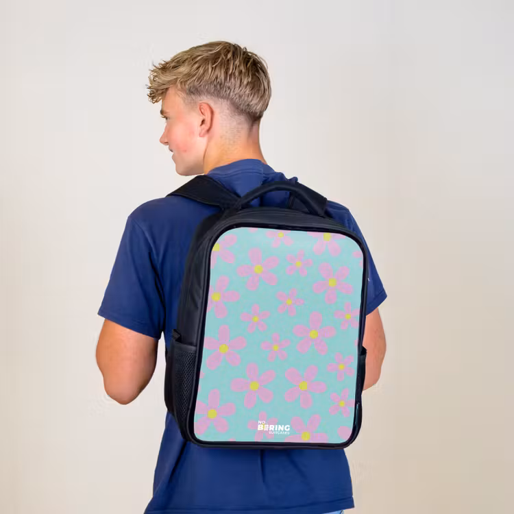 Madeliefjesmania mint Rugzak - Zwart middel -sfeer8