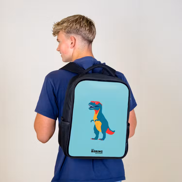 Dino - Dier - Zonnebril Rugzak - Zwart middel -sfeer8