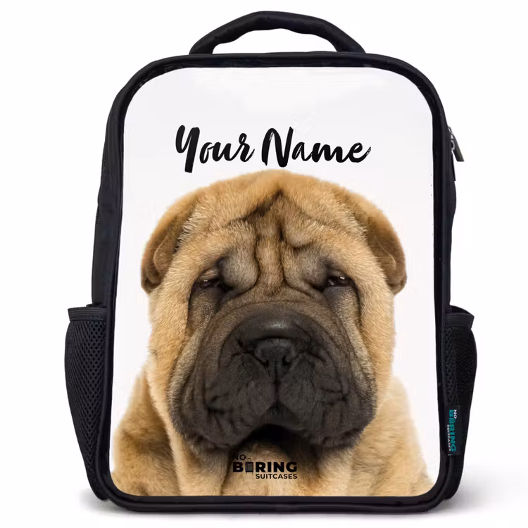Hondje met Boos Hoofd Rugzak - Zwart middel -3d