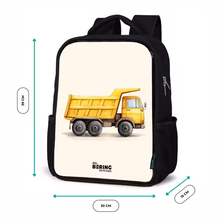 Kiepwagen - Getekend - Geel Rugzak - Zwart middel -productfoto_formaten