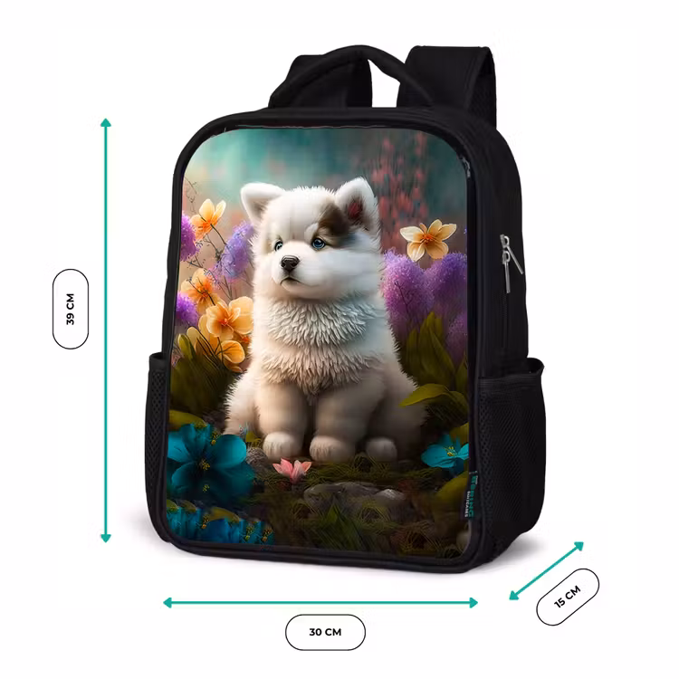 Fluffy Franky Rugzak - Zwart middel -productfoto_formaten
