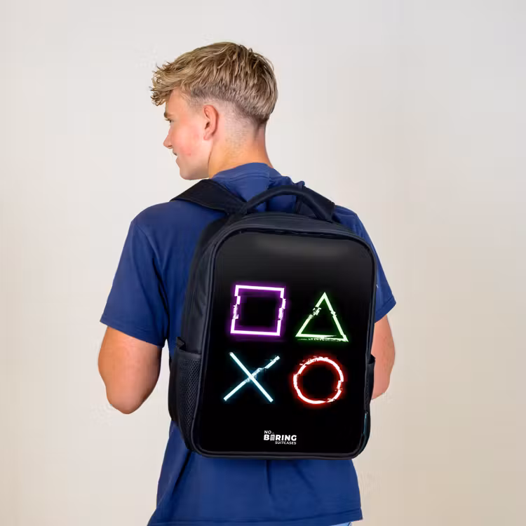 Knoppen van een gameconsole Rugzak - Zwart middel -sfeer8