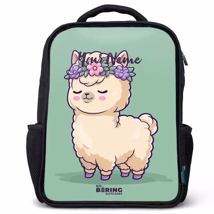 Kawai - Alpaca - Groen Rugzak - Zwart middel -3d