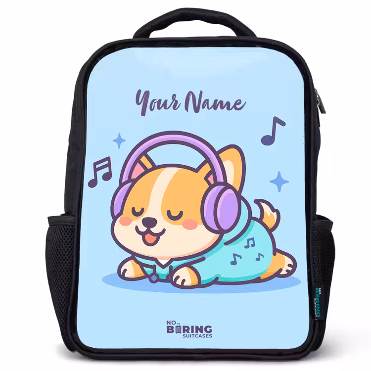Kawai - Hond - Muziek Rugzak - Zwart middel -3d