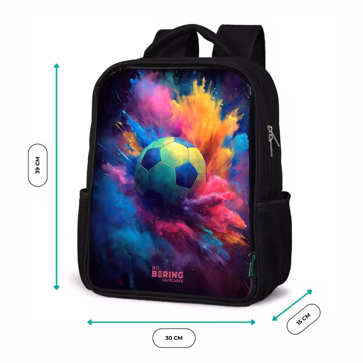 Neon - Bal - Kleurrijk Rugzak - Zwart middel -productfoto_formaten