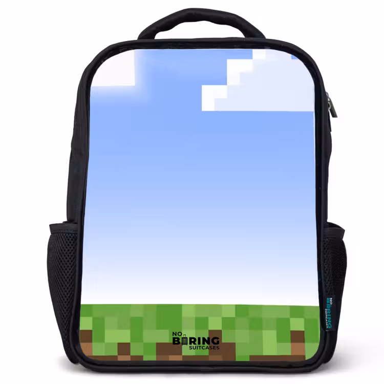 Pixel wereld Rugzak - Zwart middel -3d