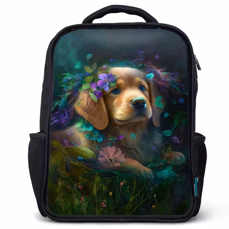 Polly Pup Rugzak - Zwart middel -3d