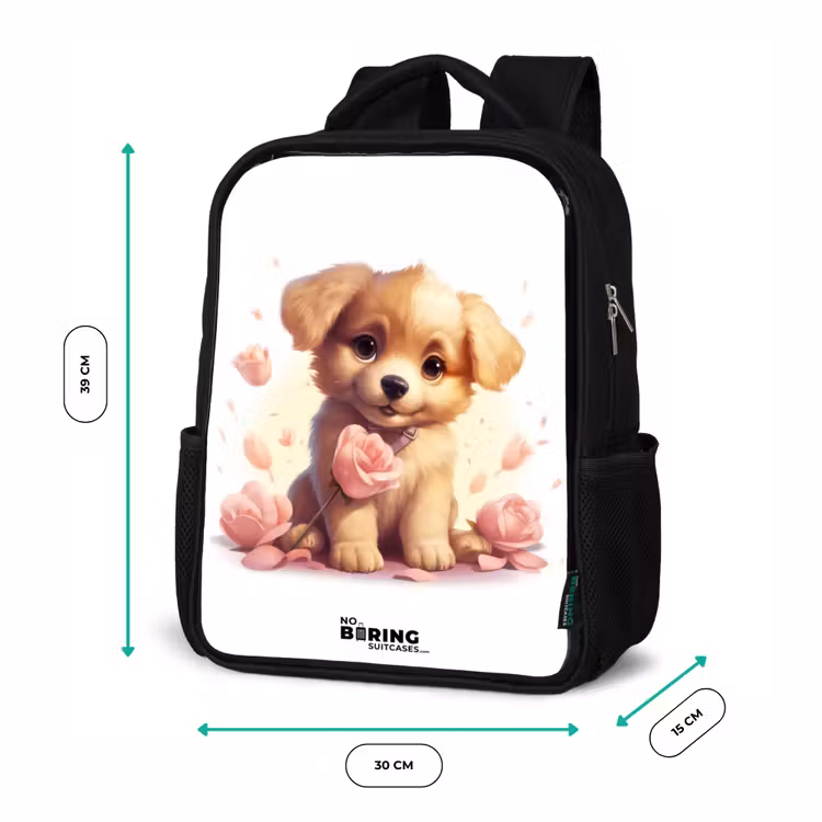 Popke puppy Rugzak - Zwart middel -productfoto_formaten