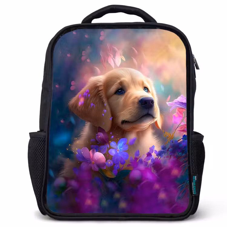 Rudy Retriever Rugzak - Zwart middel -3d