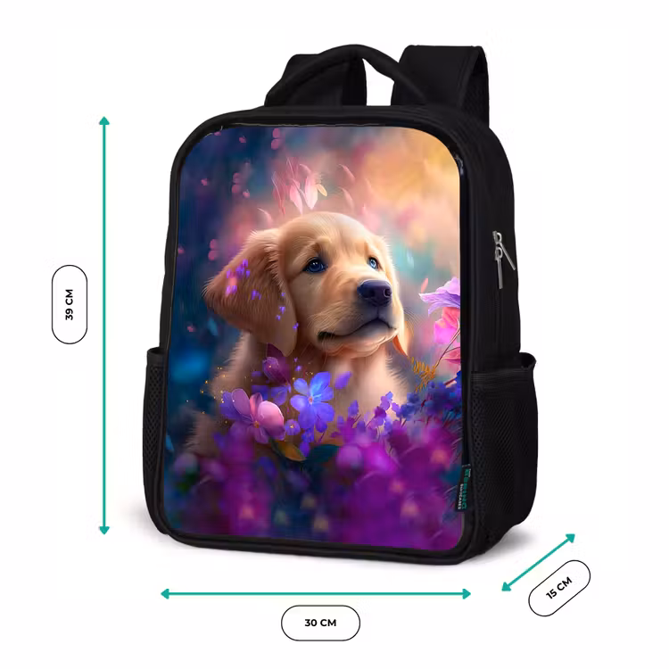 Rudy Retriever Rugzak - Zwart middel -productfoto_formaten