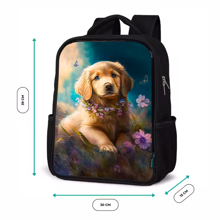 Sammy Snuit Rugzak - Zwart middel -productfoto_formaten