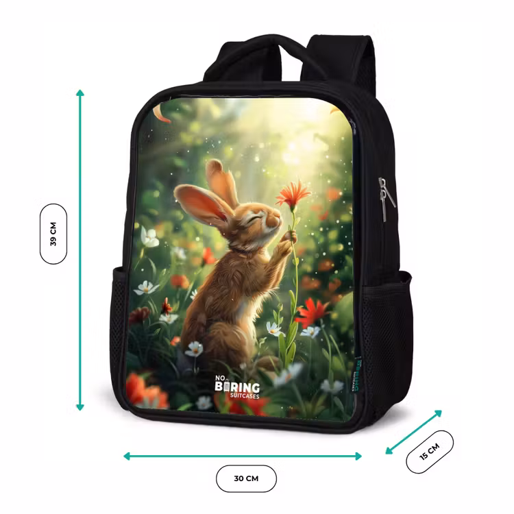Kasper konijn Rugzak - Zwart middel -productfoto_formaten